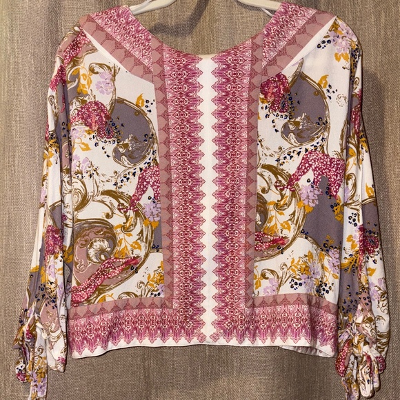 Free People | Catch Me If You Can Top Tie Sleeves | Size XS - Picture 4 of 8